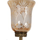 JS-VP S-356-2W Modern Wall Lights 2xE27 Mild Steel, glass & Glass Material Antique,Brown & Golden Finish