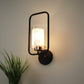 JS-VP S-364-1W Modern Wall Lights 1xE27 Mild Steel, glass & Glass Material Brown, Gold & White Finish