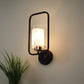 JS-VP S-364-1W Modern Wall Lights 1xE27 Mild Steel, glass & Glass Material Brown, Gold & White Finish