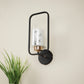 JS-VP S-364-1W Modern Wall Lights 1xE27 Mild Steel, glass & Glass Material Brown, Gold & White Finish