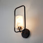 JS-VP S-364-1W Modern Wall Lights 1xE27 Mild Steel, glass & Glass Material Brown, Gold & White Finish