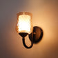 JS-VP S-362-1w Modern Wall Lights 1xE27 Mild Steel, glass & Glass Material Brown, Gold & Golden Finish