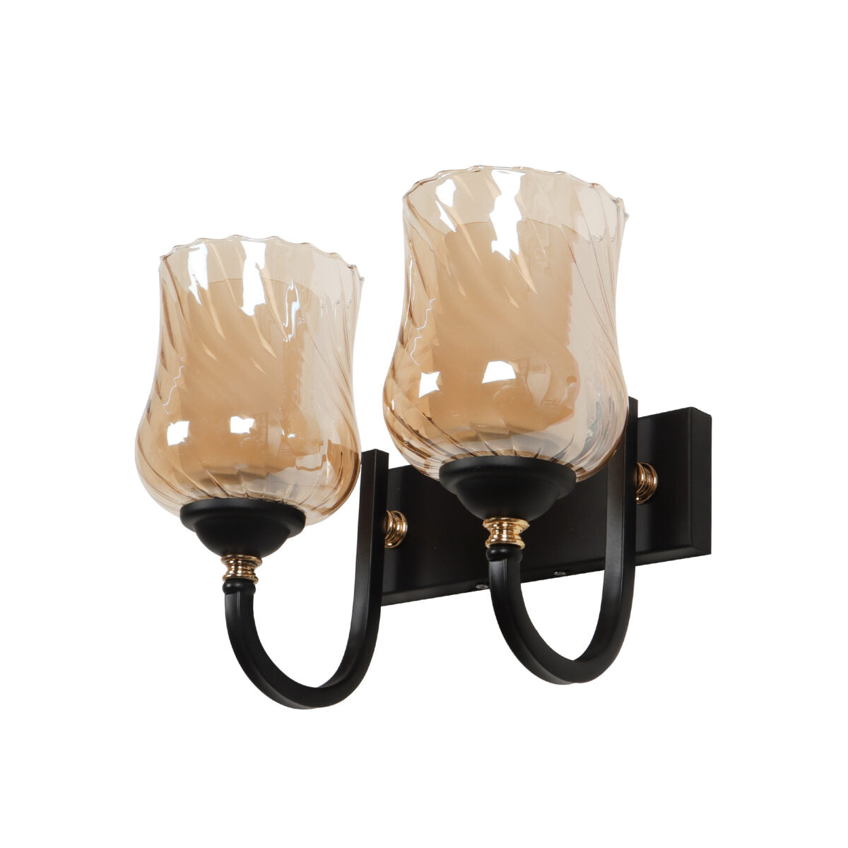 Golden Brown Glass Chandelier Suite