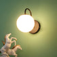 JS-VP S-358-1W Modern Wall Lights 1xE27 Mild Steel, glass & Glass Material brown, gold & White Finish