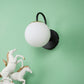 JS-VP S-358-1W Modern Wall Lights 1xE27 Mild Steel, glass & Glass Material brown, gold & White Finish
