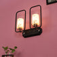 JS-VP S-364-2W Modern Wall Lights 2xE27 Mild Steel, glass & Glass Material Brown, Gold & White Finish