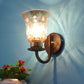 JS-VP S-369-1w Modern Wall Lights 1xE27 Mild Steel, glass & Glass Material Brown,Gold & Golden Finish