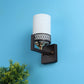 JS-VP S-371-1W Modern Wall Lights 1xE27 Mild Steel, glass & Glass Material Brown,Gold & White Finish