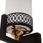 JS-VP S-371-1W Modern Wall Lights 1xE27 Mild Steel, glass & Glass Material Brown,Gold & White Finish