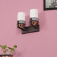 JS-VP S-371-2W Modern Wall Lights 2xE27 Mild Steel, glass & Glass Material Brown,Gold & White Finish