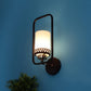 JS-VP S-370-1W Modern Wall Lights 1xE27 Mild Steel, glass & Glass Material Brown,Gold & White Finish