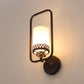 JS-VP S-370-1W Modern Wall Lights 1xE27 Mild Steel, glass & Glass Material Brown,Gold & White Finish