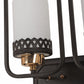 JS-VP S-370-2W Modern Wall Lights 2xE27 Mild Steel, glass & Glass Material Brown,Gold & White Finish