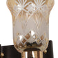 JS-VP S-369-2w Modern Wall Lights 2xE27 Mild Steel, glass & Glass Material Brown,Gold & Golden Finish