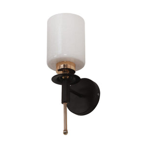 JS-VP S-366-1w Modern Wall Lights 1xE27 Mild Steel, glass & Glass Material Brown,Gold & White Finish
