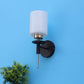 JS-VP S-366-1w Modern Wall Lights 1xE27 Mild Steel, glass & Glass Material Brown,Gold & White Finish