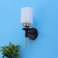 JS-VP S-366-1w Modern Wall Lights 1xE27 Mild Steel, glass & Glass Material Brown,Gold & White Finish