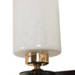 JS-VP S-366-2w Modern Wall Lights 2xE27 Mild Steel, glass & Glass Material Brown,Gold & White Finish