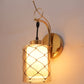 JS-VP S-378-1W Modern Wall Lights 1xE27 Mild Steel & Glass Material Gold & Champaign Finish