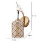 JS-VP S-378-1W Modern Wall Lights 1xE27 Mild Steel & Glass Material Gold & Champaign Finish