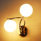 JS-VP S-350-2W Modern Wall Lights 2xE27 Mild Steel & Glass Material Gold & White Finish