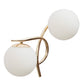 JS-VP S-350-2W Modern Wall Lights 2xE27 Mild Steel & Glass Material Gold & White Finish