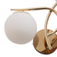 JS-VP S-350-2W Modern Wall Lights 2xE27 Mild Steel & Glass Material Gold & White Finish