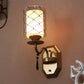 JS-VP S-374-1W Modern Wall Lights 1xE27 Mild Steel & Glass Material Antique & Champaign Finish