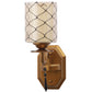 JS-VP S-374-1W Modern Wall Lights 1xE27 Mild Steel & Glass Material Antique & Champaign Finish