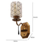 JS-VP S-374-1W Modern Wall Lights 1xE27 Mild Steel & Glass Material Antique & Champaign Finish