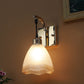 JS-VP S-376-1W Modern Wall Lights 1xE27 Mild Steel & Glass Material Gold & Gold, White Finish