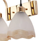 JS-VP S-376-2W Modern Wall Lights 2xE27 Mild Steel & Glass Material Gold & Gold, White Finish