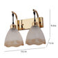 JS-VP S-376-2W Modern Wall Lights 2xE27 Mild Steel & Glass Material Gold & Gold, White Finish