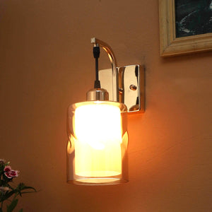 JS-VP S-377-1W Modern Wall Lights 1xE27 Mild Steel & Glass Material Gold & Champaign Finish