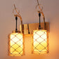 JS-VP S-378-2W Modern Wall Lights 2xE27 Mild Steel & Glass Material Gold & Champaign Finish