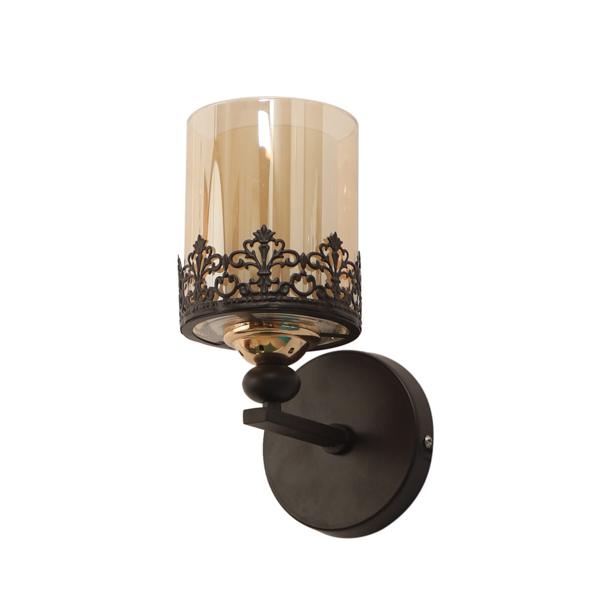 Brown & Champagne Glass Wall Lights