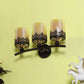 JS-VP S-380-3W Modern Wall Lights 3xE27 Mild Steel & Glass Material Brown & Champaign Finish