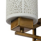 JS-VP S-382-1W Modern Wall Lights 1xE27 Mild Steel & Glass Material Antique Gold & White Finish