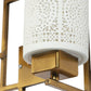 JS-VP S-382-2W Modern Wall Lights 2xE27 Mild Steel & Glass Material Antique Gold & White Finish