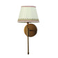JS-VP S-383-1W Cloth Shade Wall Lights 1xE27 Mild Steel & Fabric Material Antique Gold & Cream Finish