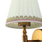 JS-VP S-383-1W Cloth Shade Wall Lights 1xE27 Mild Steel & Fabric Material Antique Gold & Cream Finish