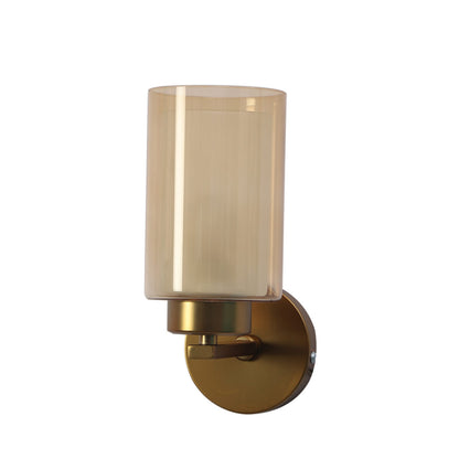 JS-VP S-386-1W Modern Wall Lights 1xE27 Mild Steel & Glass Material Antique Gold & Champaign Finish