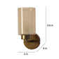 JS-VP S-386-1W Modern Wall Lights 1xE27 Mild Steel & Glass Material Antique Gold & Champaign Finish
