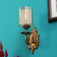JS-VP S-390-1W Modern Wall Lights 1xE27 Mild Steel & Glass Material Antique Gold & Champaign Finish