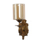 JS-VP S-390-1W Modern Wall Lights 1xE27 Mild Steel & Glass Material Antique Gold & Champaign Finish