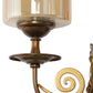 JS-VP S-390-2W Modern Wall Lights 2xE27 Mild Steel & Glass Material Antique Gold & Champaign Finish