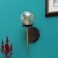 JS-VP S-391-1W Modern Wall Lights 1xE27 Mild Steel & Glass Material Brown, Gold & Champaign Finish