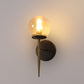 JS-VP S-391-1W Modern Wall Lights 1xE27 Mild Steel & Glass Material Brown, Gold & Champaign Finish