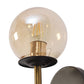 JS-VP S-391-1W Modern Wall Lights 1xE27 Mild Steel & Glass Material Brown, Gold & Champaign Finish