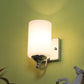 JS-VP S-394-1W Modern Wall Lights 1xE27 Mild Steel & Glass Material Chrome & White Finish